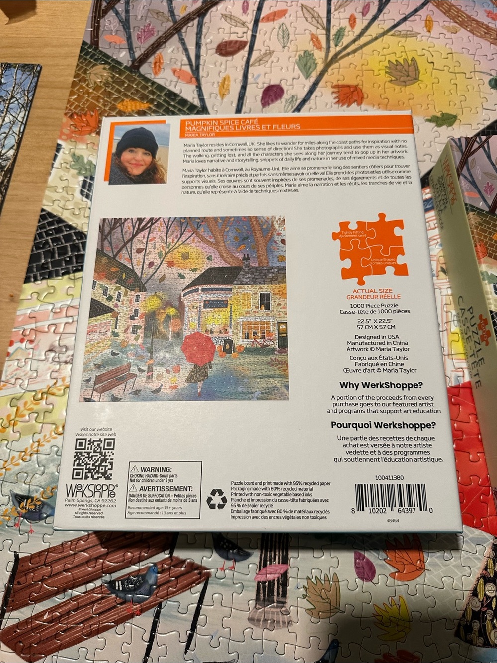 WerkShoppe “Pumpkin Spice Cafe” 1000 piece puzzle - Picture 3 of 6